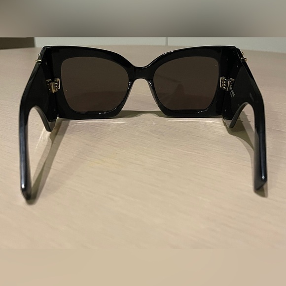 Saint Laurent Sl M119 Blaze Oversized Sunglasses Black - Picture 4 of 6